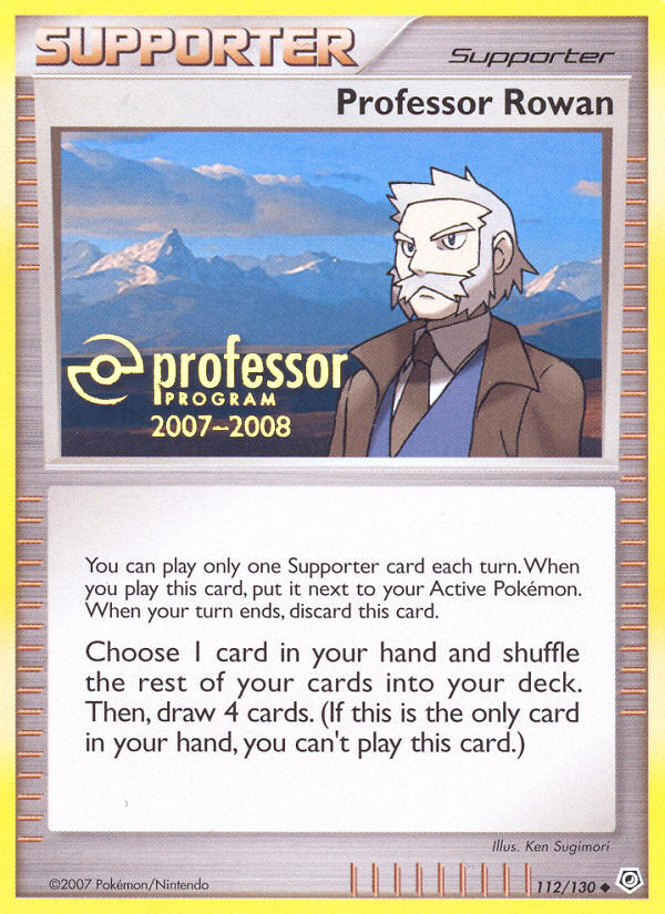 Diamond & Pearl Professor Rowan #112 Promo